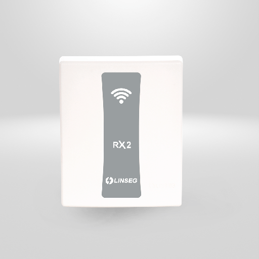 [RX2] Linseg Receptora Inalámbrica 12 VDC 2 Salidas Contacto Seco NA y NC