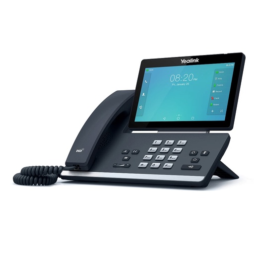 [SIP-T58A] Yealink Teléfono IP Gigabit PoE Conferencia 3 Vías/16 Cuentas VoIP 7" Bluetooth y Wi-Fi