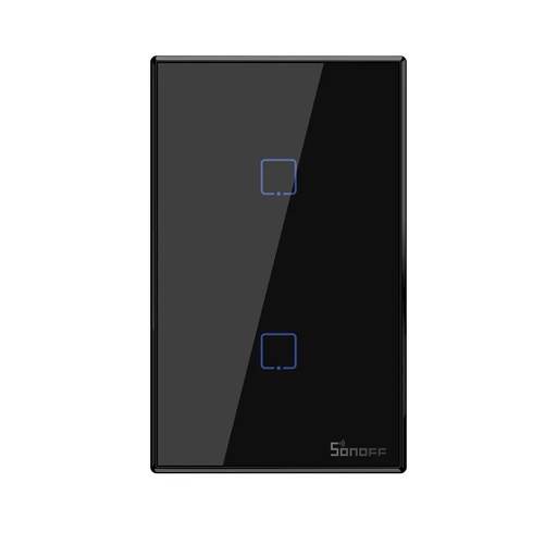 [SONOFF-2CH BLACK] Control táctil para pared inteligente