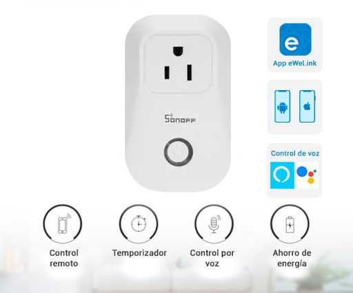 [SONOFF-S20 US] Conexión Plug-N-Play para Dispositivos Eléctricos