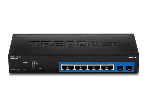 [TEG-082WS] Trendnet Web Smart Gigabit Switch 8 Puertos Gigabit, 2 Ranuras SFP Compartidas