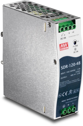 [TI-S12048] Trendnet 120W DIN-rail Industrial Power Supply