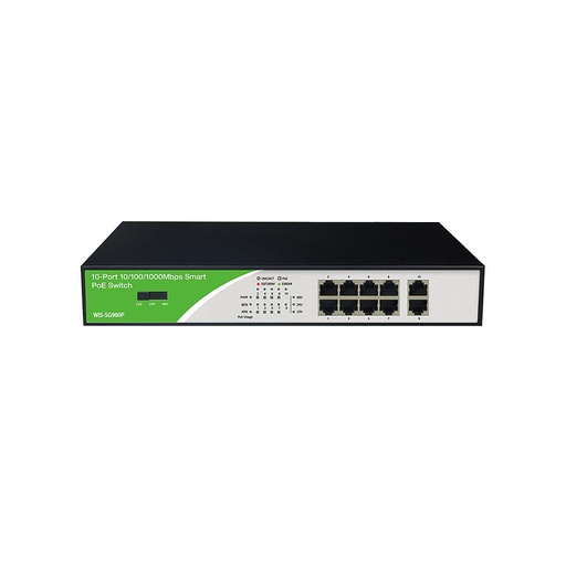 [WIS-SG900P] Wisnetwork CPE Swich 10 PoE de Voltaje Ajustable de 12/24/48V