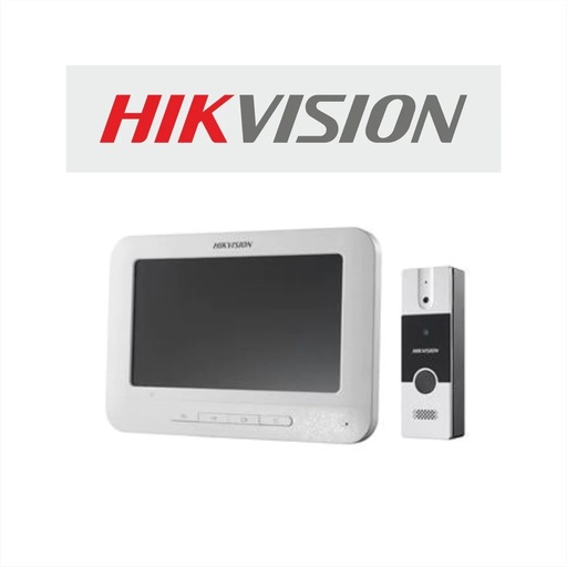 [DS-KIS202T] Hikvision Kit Intercom Analogo 7"/ Incluye DS-KB2411-IM y DS-KH2220 / Resol. 1080P