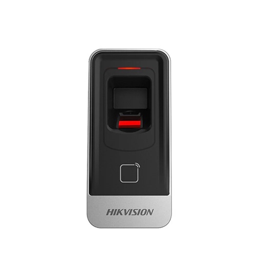 [DS-K1201AMF] Hikvision Lector Huellas y Tarjeta M1/ RS-485/ de Interior y Exterior
