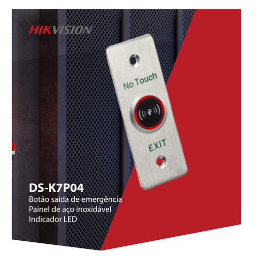 [DS-K7P04] Hikvision Botón Emergencia y Salida