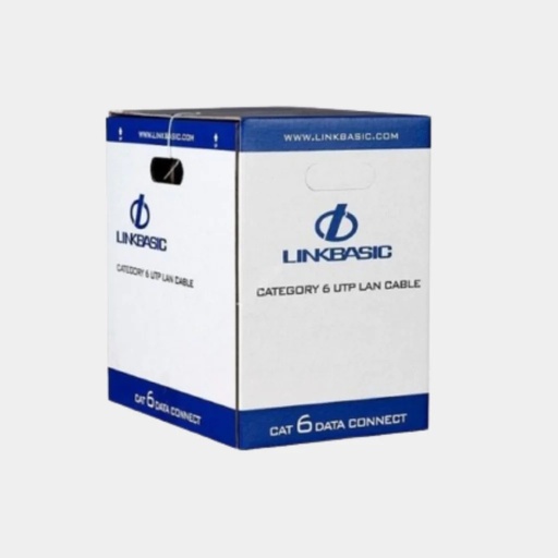 [CLA04-UC6-5015] LINKBASIC Rollo Cable UTP Cat6 Azul PVC 70´C