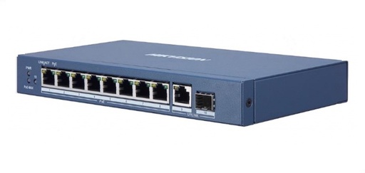 [DS-3E0510P-E/M] Switch Gigabit 8 puertos PoE No Administrable Hikvision