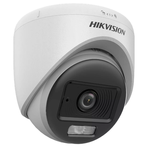 [DS-2CE70DF0T-LPFS] Hikvision Camara Turret 2Mpx ColorVu Dual Light Fija con Audio