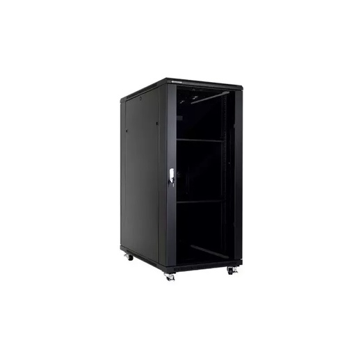 [NCB27-610-BAA-C] Linkbasic Gabinete 27U Negro con Puerta de Cristal