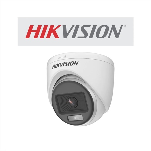 [DS-2CE70DF0T-PFS] Hikvision Camara Turret 2Mpx ColorVu Fija Con Audio