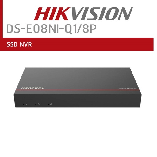 [DS-E08NI-Q1/8P] Hikvision SSD NVR 8 Canales/ Capacidad Interna 1TB/ 2 semanas de Grabacion