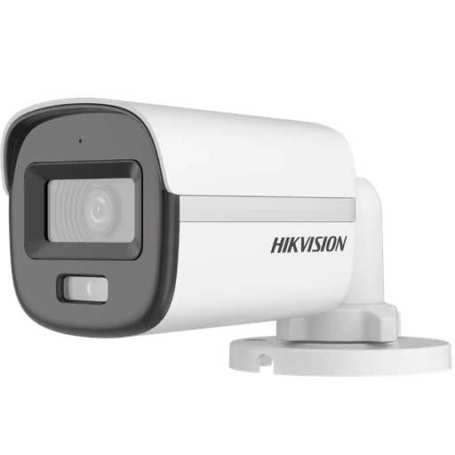 [DS-2CE10DF0T-LPFS] Hikvision Camara Mini Bullet 2Mpx ColorVu Dual Light Con Audio Fija