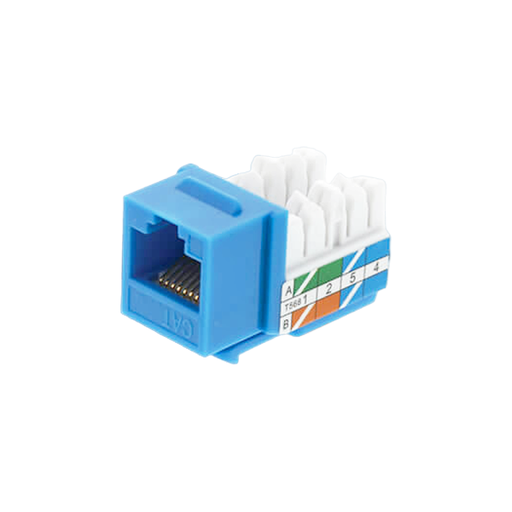[VCKJ-CAT6-UTP-90-BLUE-GC] Vichnet Jack UTP CAT6 90 Grados Azul GC