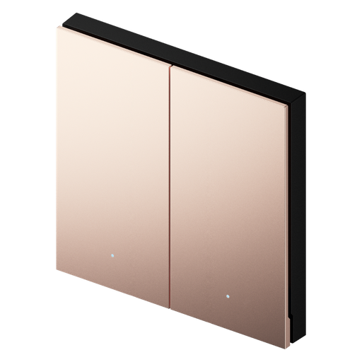 [LS240-MD2] Lifesmart Interruptor Blend Pro Metalico de 2 toques/ Color Dorado