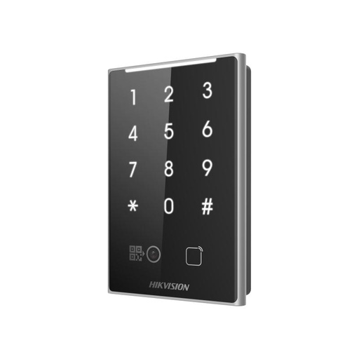 [DS-K1109DKB-QR] Hikvision Lector de Tarjetas M1 con Teclado/ RS-485/ Lectora QR Integrado
