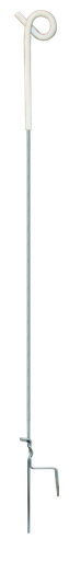 [LSG-0787] Linseg Poste de Acero Portatil Cola de Acero Blanco