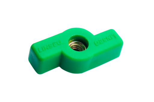 [LSG-0724] Linseg Perilla Plastica 1/4 Tipo T Mariposa Verde
