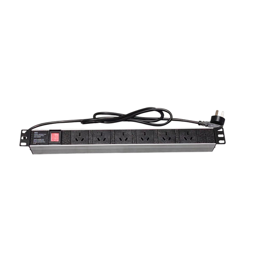 [CFU06-B-H1.5U-B-3.0-15A] Linkbasic PDU de 6 Tomas Horizontal de 1.5U para Equipos de Red
