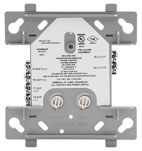 [SK-MONITOR-2] Silent Knight Modulo de Doble Entrada Convencional