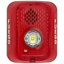 [P2RLED-SP] Silent Knight Sirena C/LAMP LED Estroboscopica a 2 Hilos Mont en Pared CLR Rojo