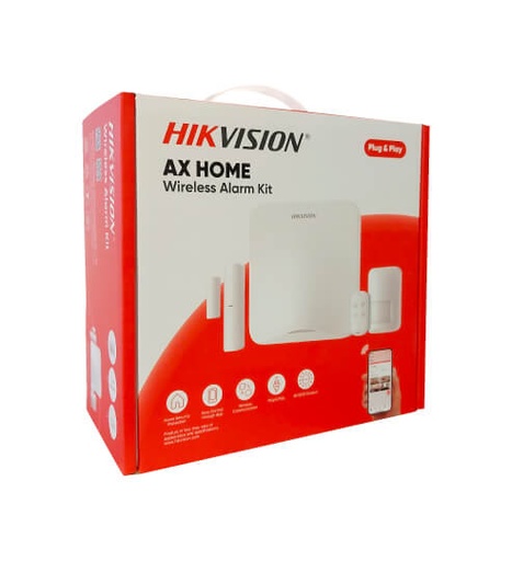 [DS-PA201PS-KIT-16WB] Hikvision Kit de Alarma AX Home 4G, de 16 Zonas Inalambrica