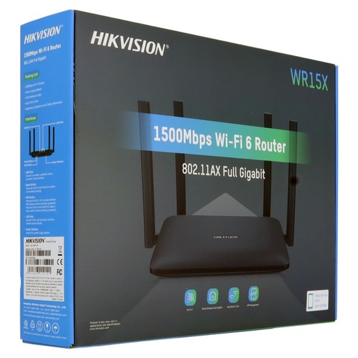 [DS-3WR15X] Hikvision 1500M Router Inalambrico con Wi-Fi 6