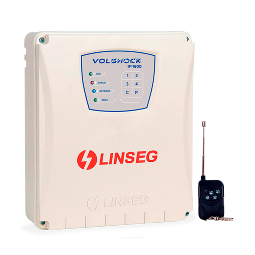 [VOLSHOK IP 1600] Linseg Electrificador Cerco 2 Zonas 1600M (18 meses de garantia)