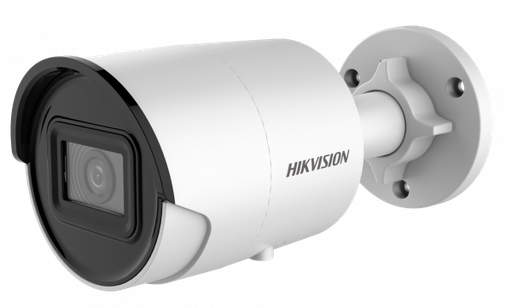 [DS-2CD2046G2-IU] Hikvision Camara Mini Bullet 4Mpx AcuSense Fija/ IP67/ Con Audio
