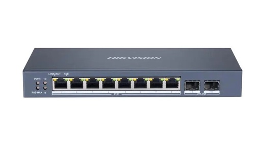 [DS-3E1510P-SI] Hikvision Switch 8 Puertos PoE Gigabit