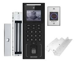 [DS-KAS321] Hikvision Kit WiFi de Control de Acceso Facial, Boton No Touch y Cerradura