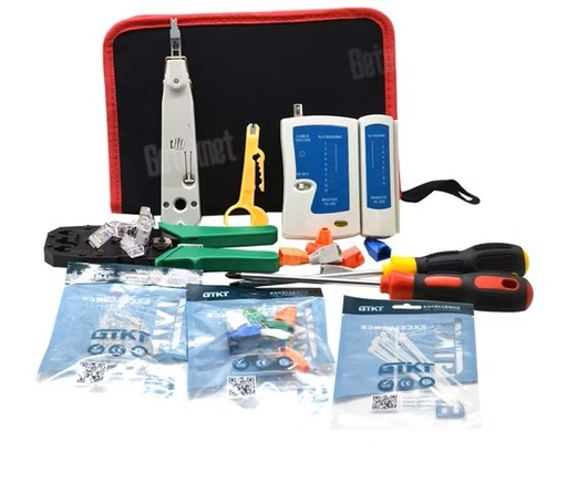 [GTK-LAN-KIT-10] GETEK Kit de Instalacion para Redes LAN de 10 Piezas/ 85023-029-1
