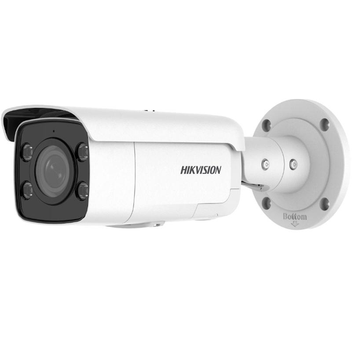 [DS-2CD2T87G2-LSU/SL] Hikvision Camara Bullet 8MP ColorVu Panoramica 4K /AcusenSe / Dual Lent/ Alarma con Luz Estroboscopica  con Audio Doble Via