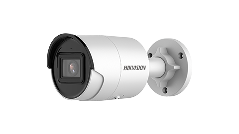 [DS-2CD2086G2-IU] Hikvision Camara Mini Bullet 8MP 4K AcuSense Fija/ H.265+/ IP67/ Con Audio