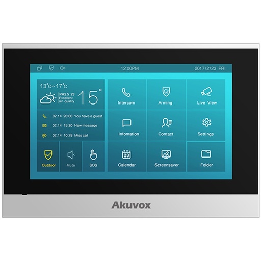 [C313W-2] Akuvox Pantalla de 7 Pulagadas para Intercom/ RS485